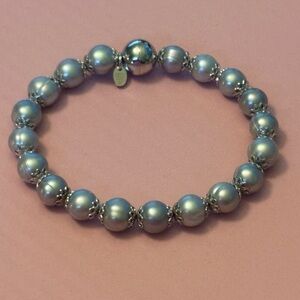 Honora 925 and cultured freshwater pearls bracelet. 7in. Magnetic clasp
